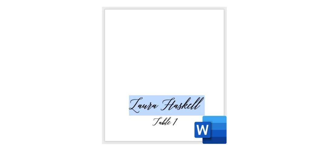 customize your place card fonts at LCI Paper