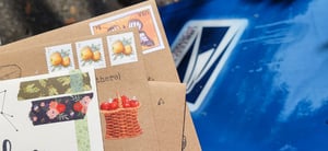 try hand canceling your colored envelopes for that extra sense of security