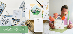 LCI Paper customer spotlight featuring Haley Brown, the talened watercolor artist and stationery designer