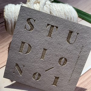 Unique laser engraved business card