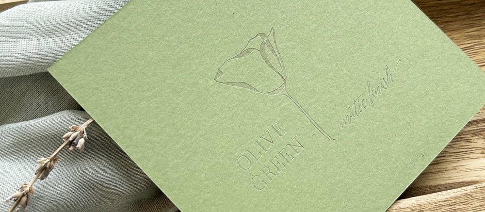 Example of colored paper with laser etching. Laser etch color is slightly brown