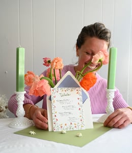 Watercolor artist and stationery designer, Haley Brown - Photographed by @cassnemec