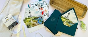 how to adhere your envelope liners to your envelopes with LCI Paper