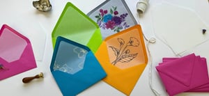 shop new translucent vellum envelope liners from LCI Paper