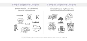 simple versus complex designs - laser engraving