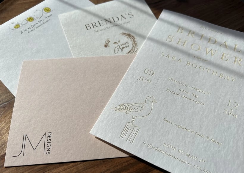 Unique eco-friendly blank cards for creative designs