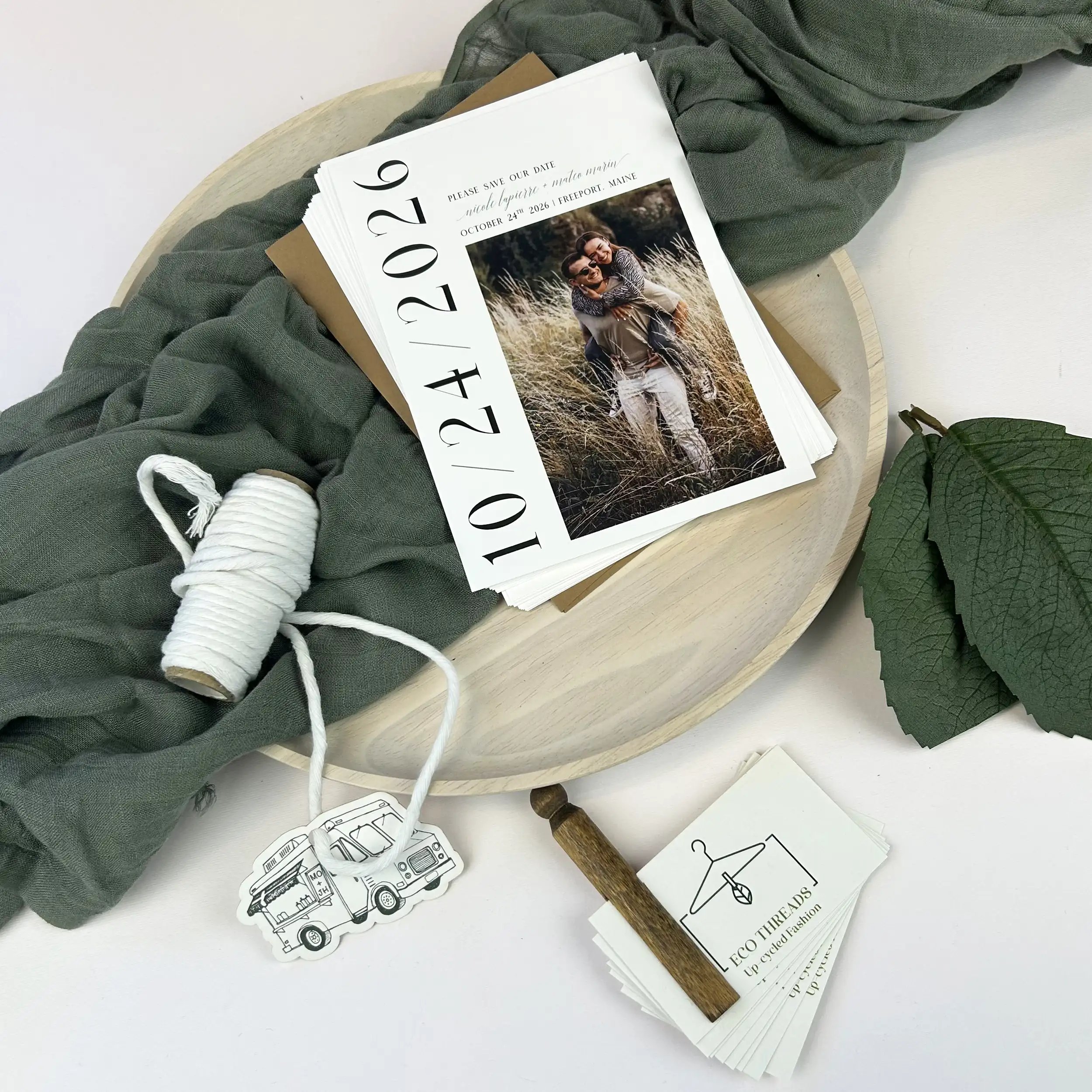 Printable white 100% recycled cards