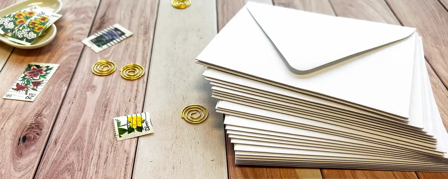 How to flatten curled envelopes - easy 2-step process