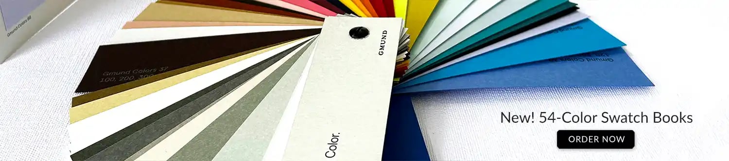 Order a new Gmund Colors swatch book or fan swatch